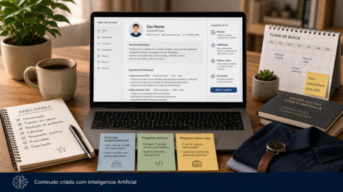 IA para procurar emprego: como melhorar currículo, LinkedIn e entrevista sem inventar nada