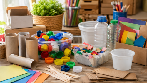 Artesanato com recicláveis: como ensinar educação ambiental sem acumular lixo