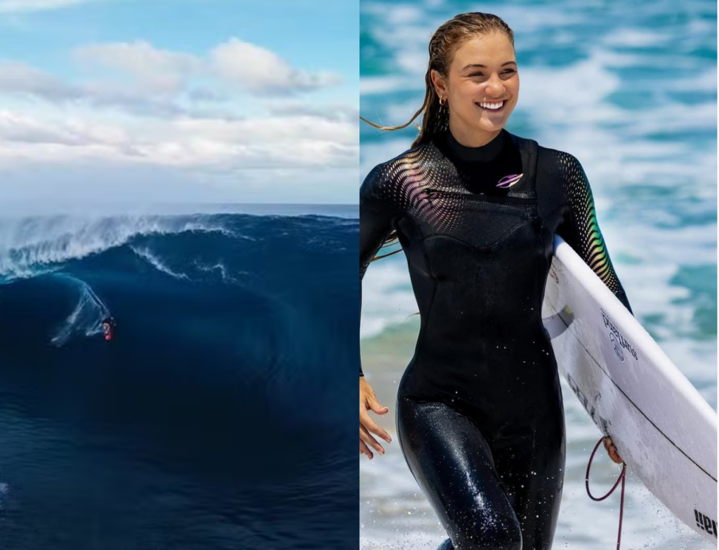 Catarinense enfrenta onda gigante em Teahupo’o e celebra feito histórico