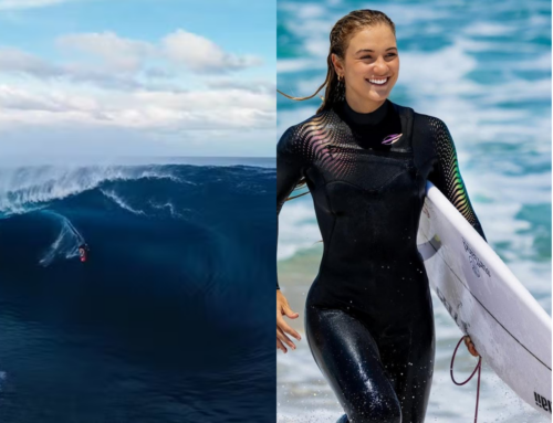 Catarinense enfrenta onda gigante em Teahupo’o e celebra feito histórico