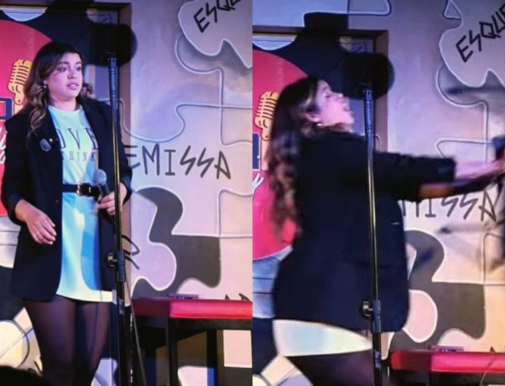 Humorista leva cadeirada durante show em Florianópolis e vídeo viraliza nas redes
