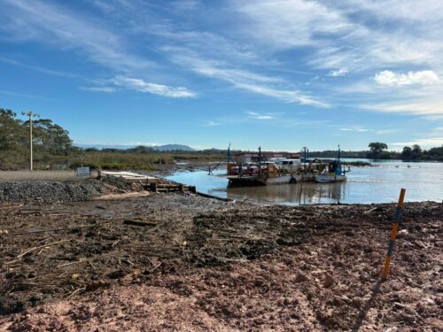 Obra da 4ª ponte avança em Araranguá e muda operação da balsa; veja o que está acontecendo