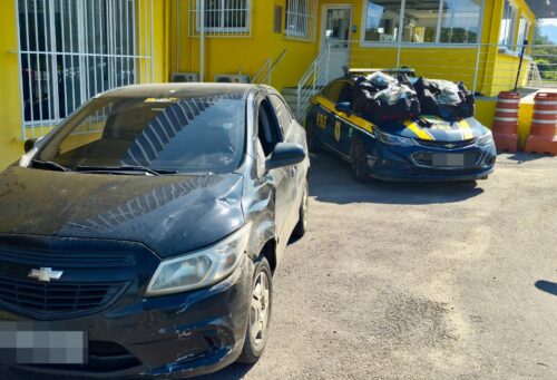 PRF intercepta carga de droga avaliada em alto valor na BR-101 e prende motorista