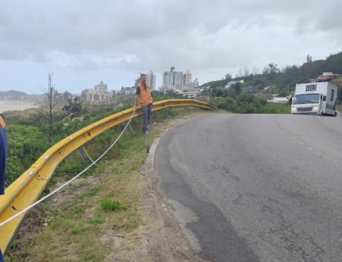 Rodovia em Laguna terá bloqueios para obra de contenção; veja os horários