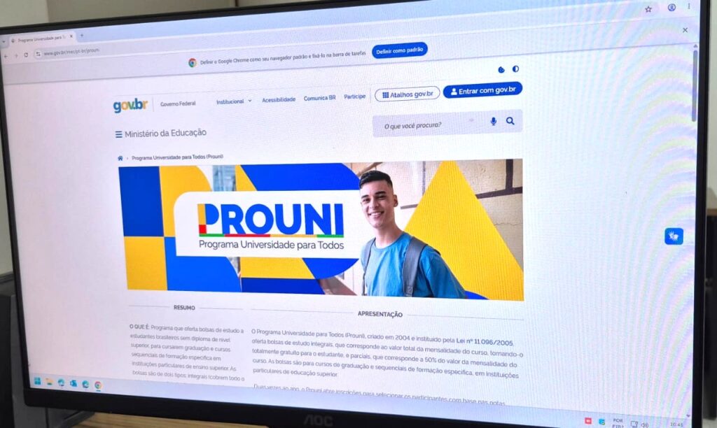 Inscrições para o Prouni do 2º semestre começam na próxima semana. - Foto: SCTD