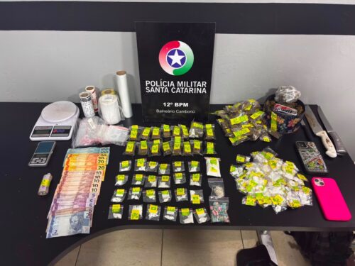 Casal é preso por tráfico de drogas em conveniência de BC