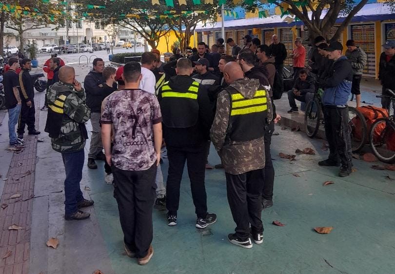 Motoentregadores por aplicativo convocam paralisação e protesto contra mudanças em plataforma de delivery. - Foto: Divulgação