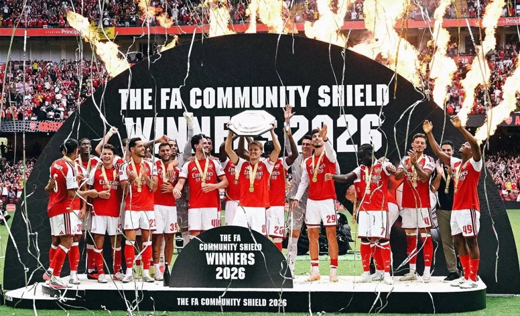 Arsenal avassalador conquista Supercopa da Inglaterra diante do Manchester City. - Foto: Divulgação