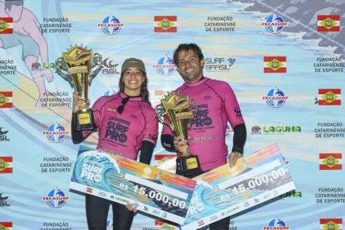Catarinenses largam na frente na disputa do maior circuito de surf do Brasil