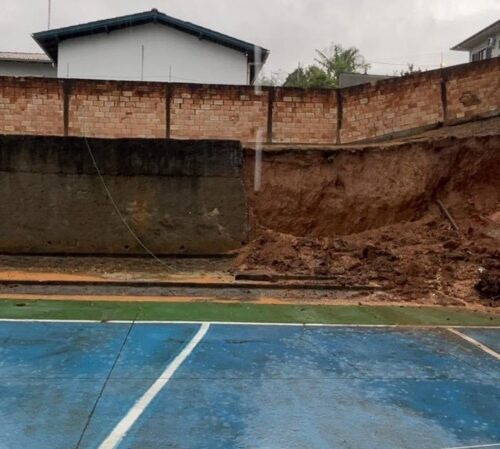 Chuva forte causa estragos e deixa alerta em Gravatal