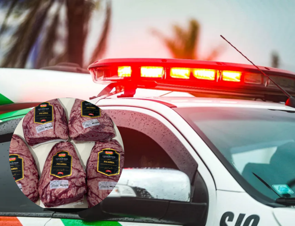 Homem é preso após furtar cinco peças de picanha em Itapema