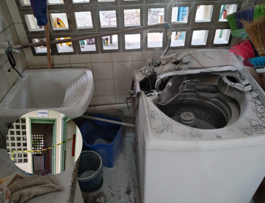 Incêndio assusta em escola de Criciúma nesta quinta-feira - Foto: Divulgação/CBMSC