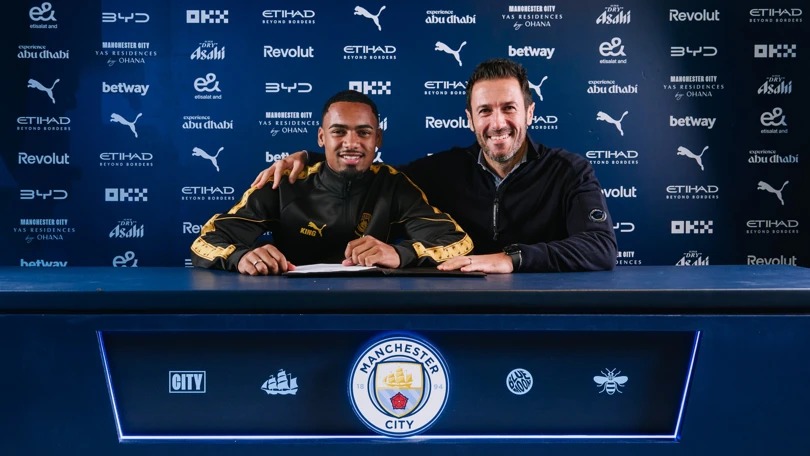 Jogador da base do Figueirense é contratado pelo Manchester City - Foto: Divulgação/Manchester City