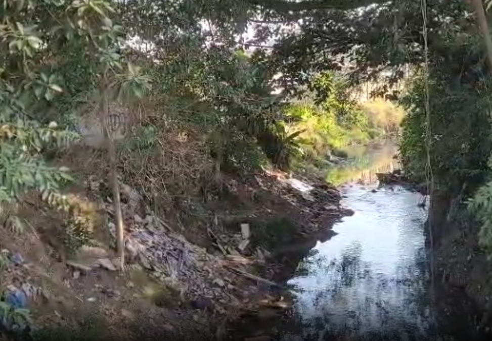 Poste com câmeras é arrancado e jogado no Rio Criciúma - Foto: Divulgação/Rádio Cidade Em Dia