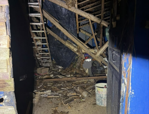 Telhado de casa desaba e mobiliza bombeiros em Siderópolis