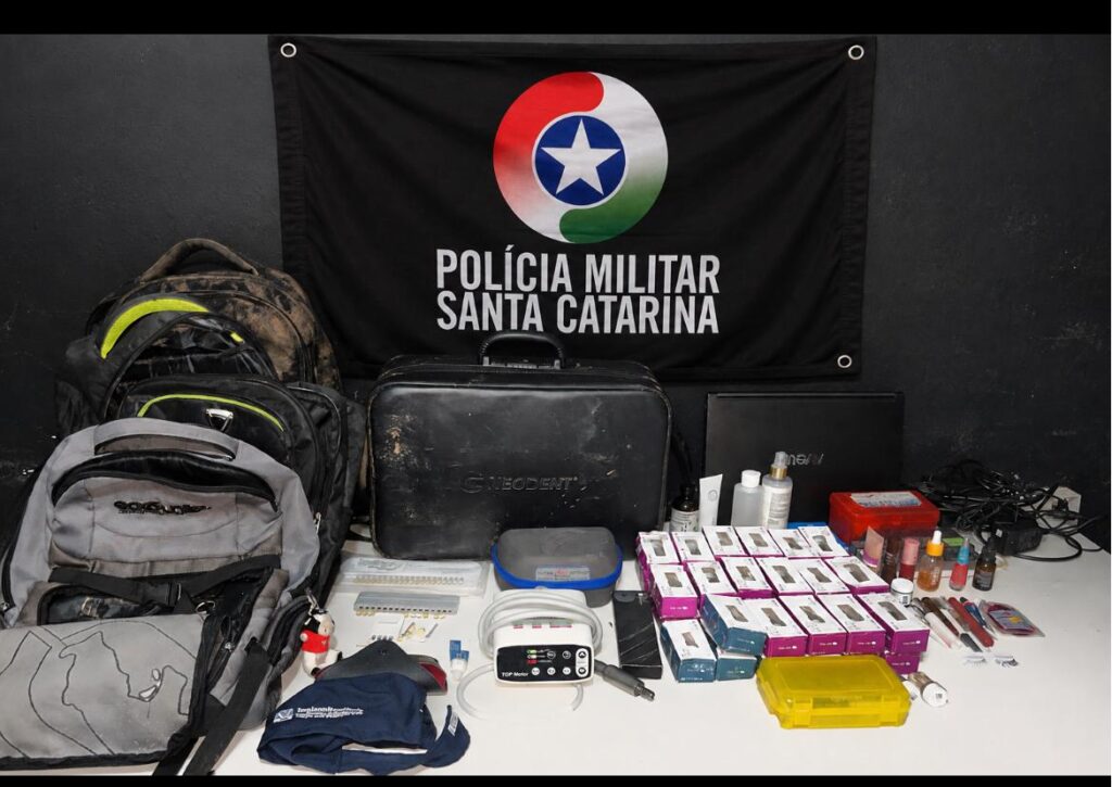 Grupo criminoso é preso em Itajaí com objetos furtados avaliados em R$ 70 mil