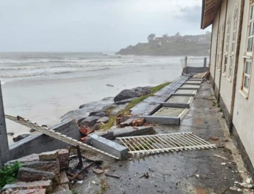 Entenda por que o mar avançou no litoral de SC - Foto: Divulgação/Prefeitura de Laguna