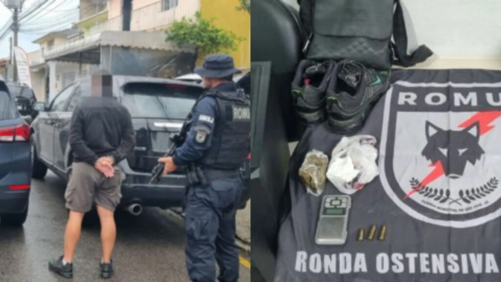 Família fica seis horas refém durante assalto em Biguaçu - Foto: reprodução/ Guarda Municipal