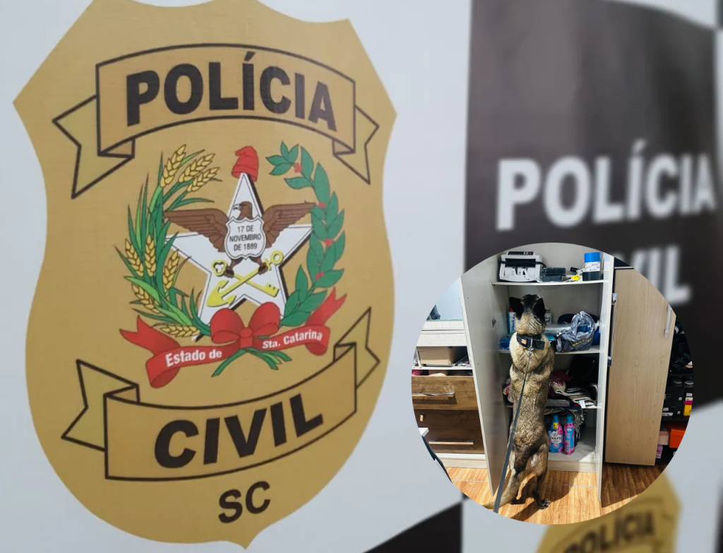 Operação apreende 25 kg de pasta base e quatro armas no Sul de SC - Fotos: Divulgação/PCSC