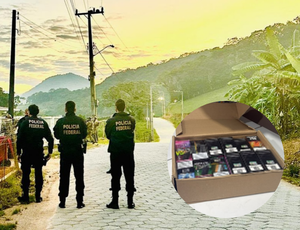 PF mira grupo suspeito de vender cigarros eletrônicos na Grande Florianópolis - Foto: Divulgação/Polícia Federal