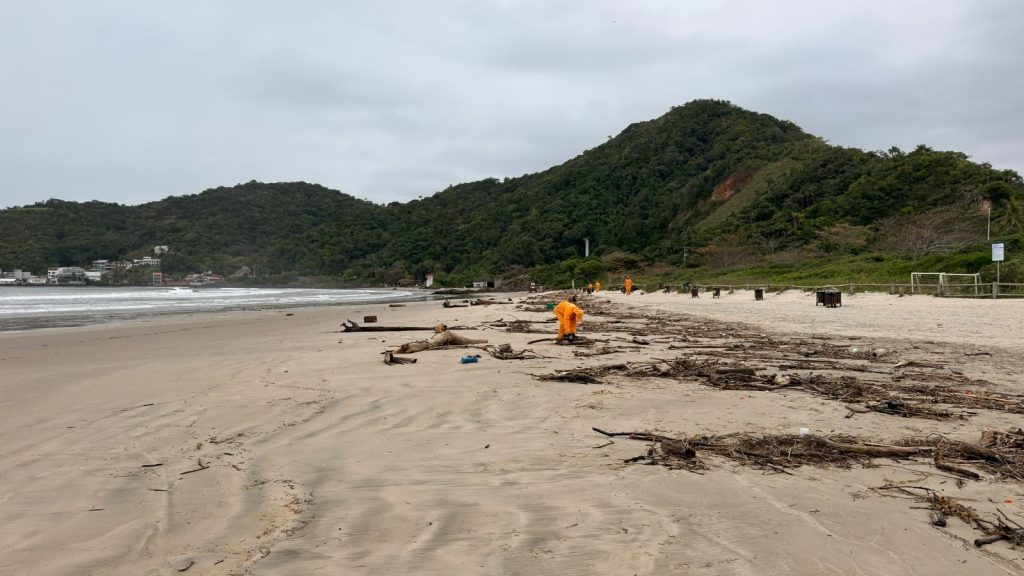 Praias de Itajaí acumulam mais de 73 toneladas de resíduos - Foto: Divulgação/Secom Itajaí
