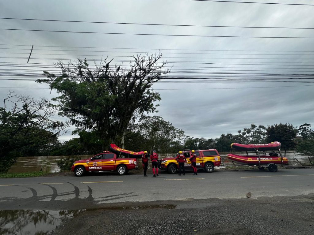Veja imagens das fortes chuvas que atingiram Criciúma e região - Foto: Divulgação/CBMSC