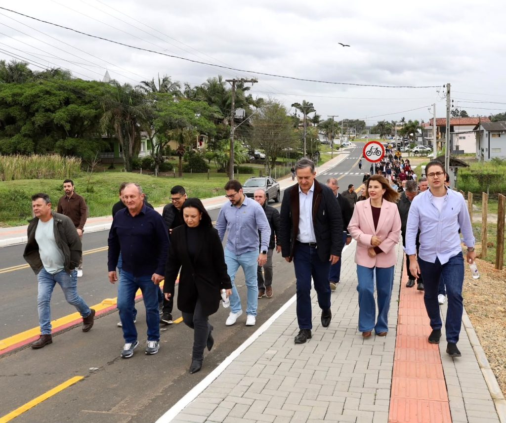 Revitalização da Rota dos Peregrinos com investimento de R$ 7,5 milhões é inaugurada em Criciúma. - Foto: Divulgação/PMC/Shaiane Corrêa