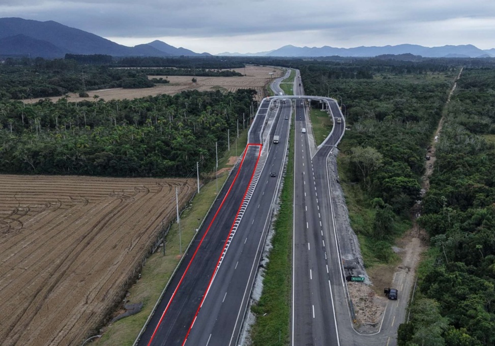 BR-101 terá retorno fechado em Paulo Lopes na segunda-feira - Foto: Divulgação/CCR ViaCosteira
