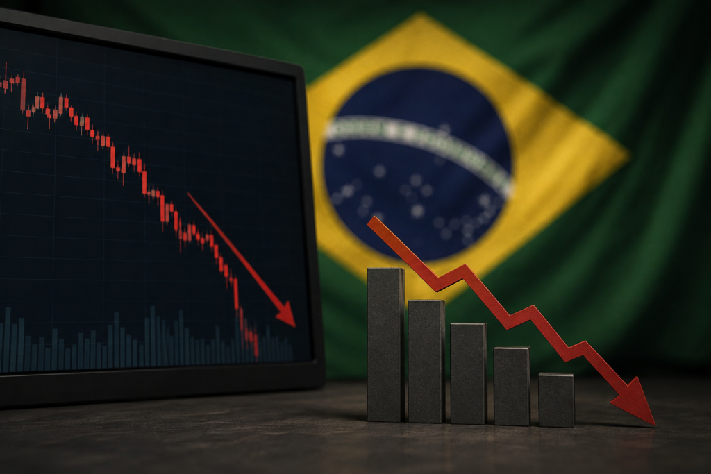 Bolsa brasileira pode cair após reeleição de Lula; veja 4 ações - Imagem: Ilustrativa/Gerada por IA