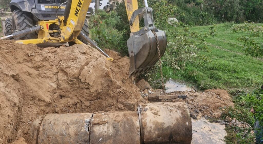Chuvas danificam drenagens e mobilizam recuperação em Tubarão - Foto: Divulgação/PMT
