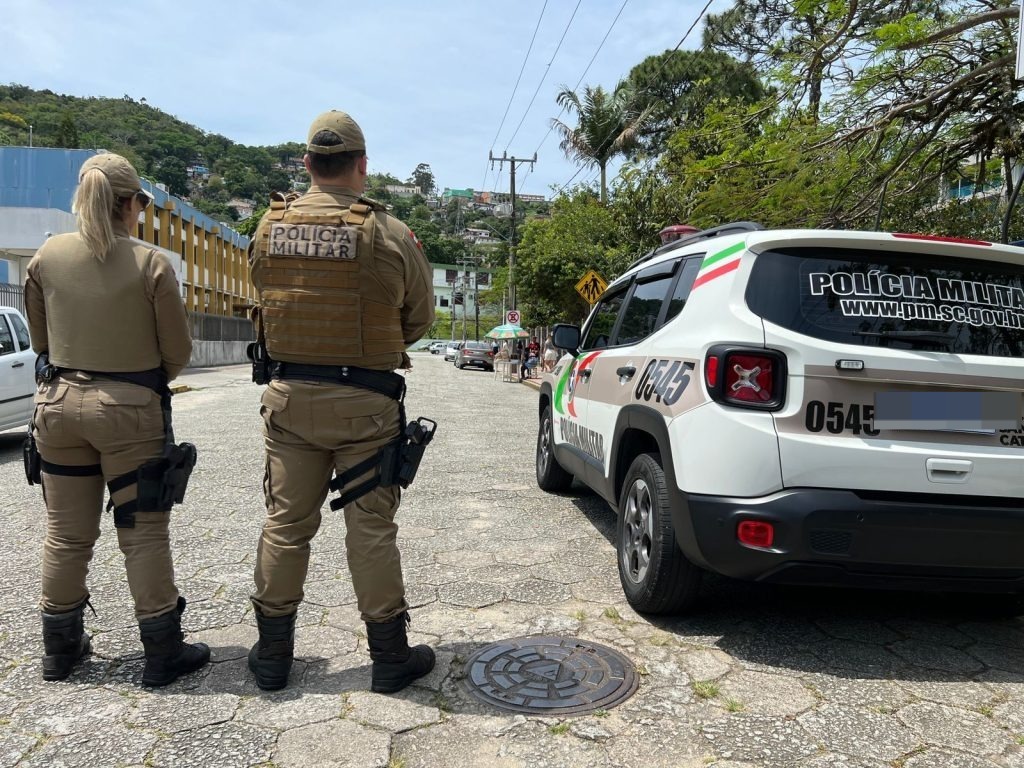 Eleições mais de 100 PMs reforçam segurança em Criciúma - Foto: Divulgação/PMSC