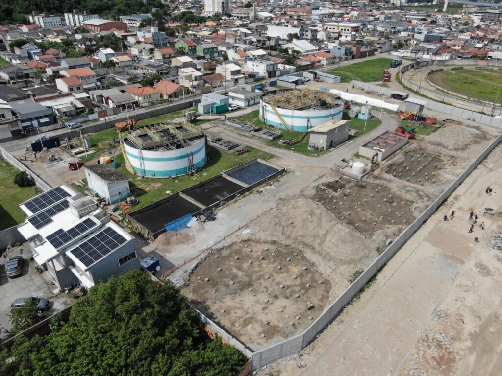 Estação de tratamento recebe investimento de R$ 28,4 milhões em Laguna - Foto: Divulgação / Casan