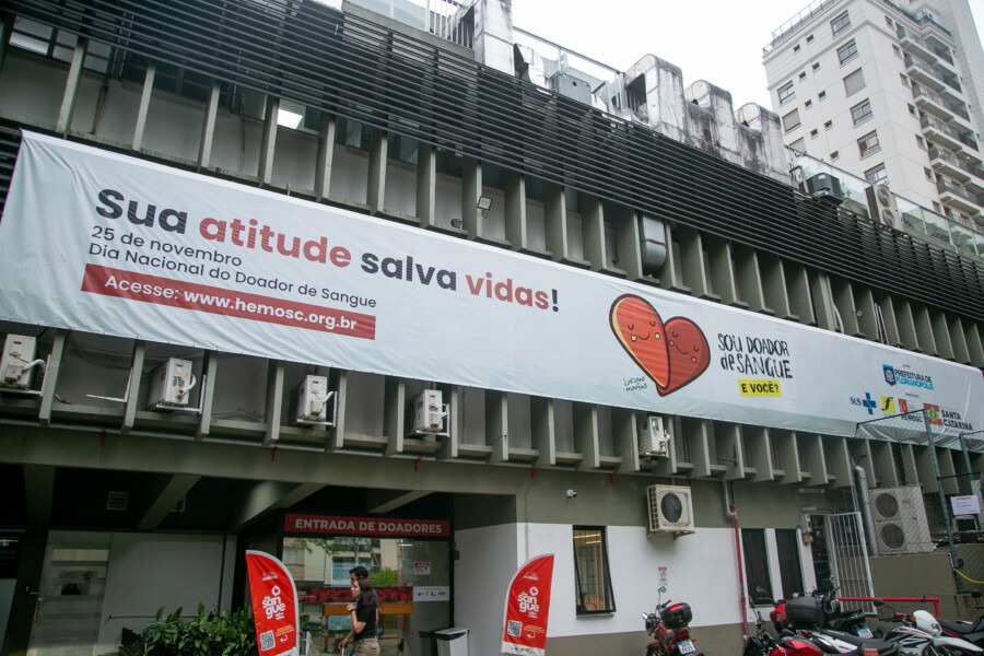Hemosc alerta para estoques de sangue e reforça importância da doação em SC - Foto: Divulgação/Gustavo Willamil