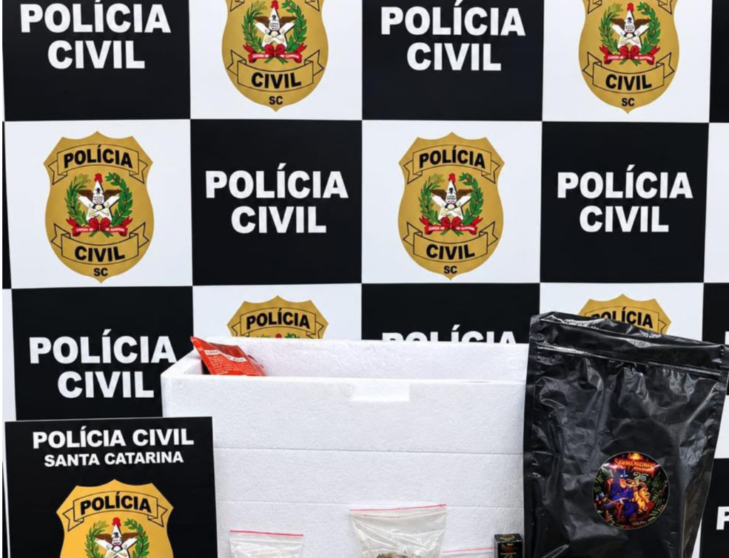 Homem é preso com drogas, dinheiro e anabolizantes em Camboriú - Foto: Divulgação/PCSC