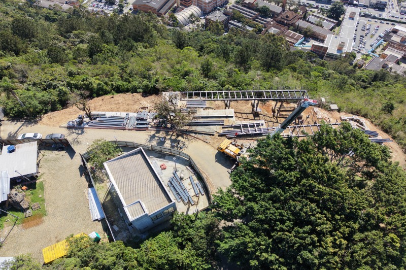 Novo deck do Morro da Cruz, em Itajaí, passa de 56% das obras - Foto: Divulgação/Prefeitura de Itajaí