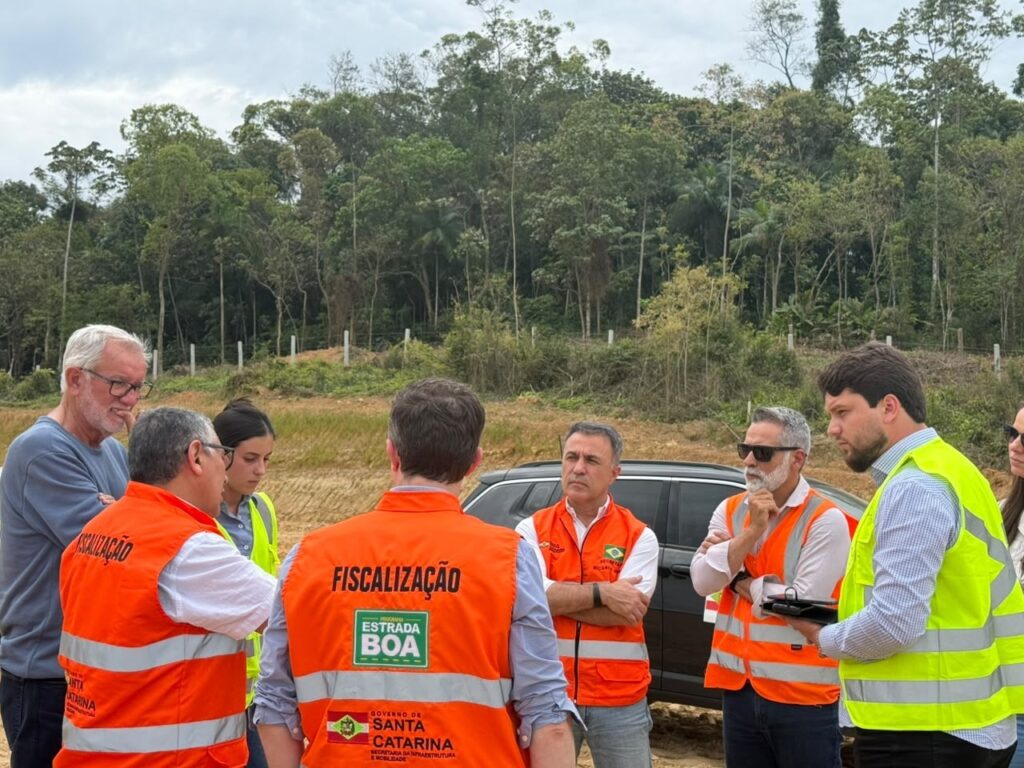 SC-108 em Cocal do Sul: obras de duplicação avançam e contorno é vistoriado - Foto: Divulgação/Prefeitura de Cocal do Sul