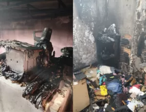 Acao De Moradores Ajuda A Conter Incendio Em Itajai